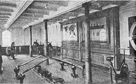 Гимнастический зал на шлюпочной палубе