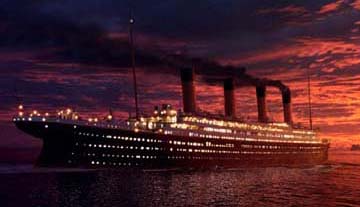 Кадр из фильма Джеймса Камерона «Титаник»