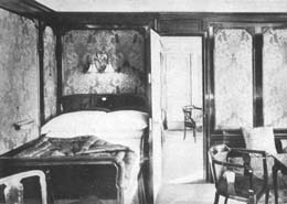 Спальная комната каюты первого класса (В-59 и В-60)