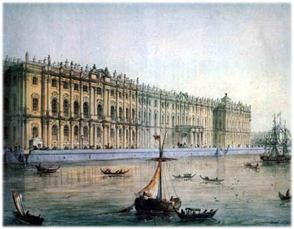 Зимний дворец в 1853 г.